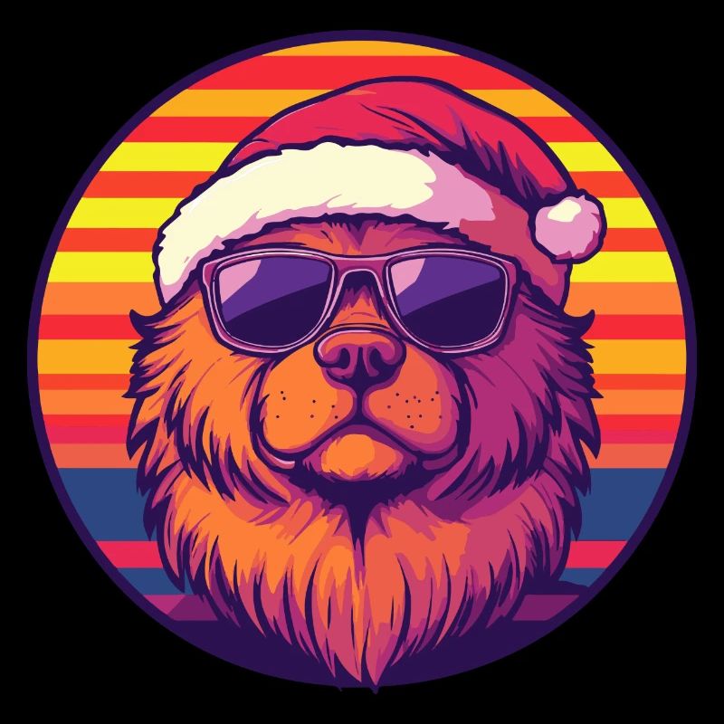 Chow Chow Chien Noël Cool