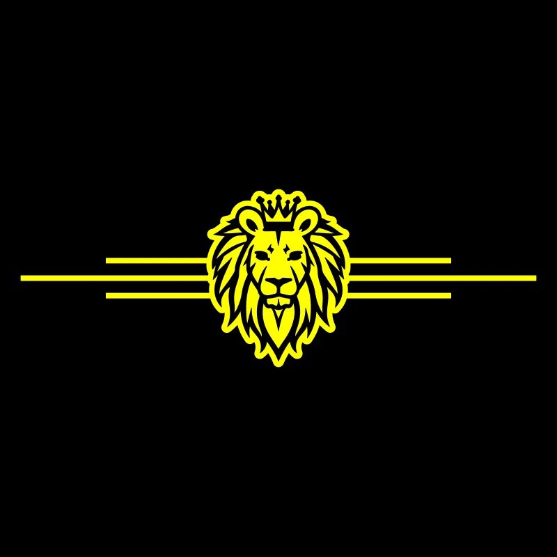 Lion Symbol King Crown