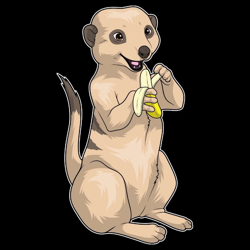 Erdmännchen Banane