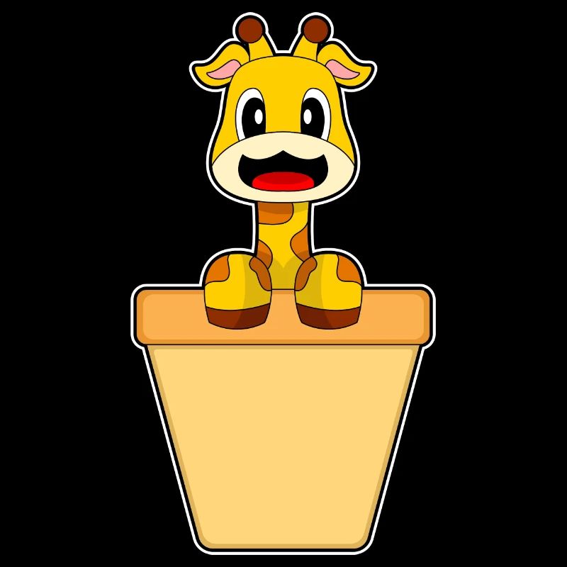 Cornet de crème glacée girafe