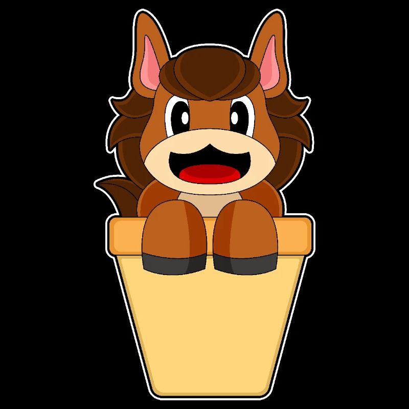 Cornet de glace de cheval