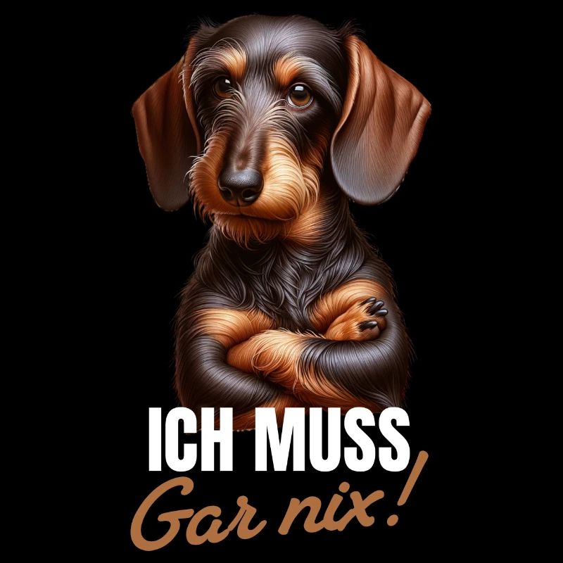 Ich muss gar nix - Dackel Teckel