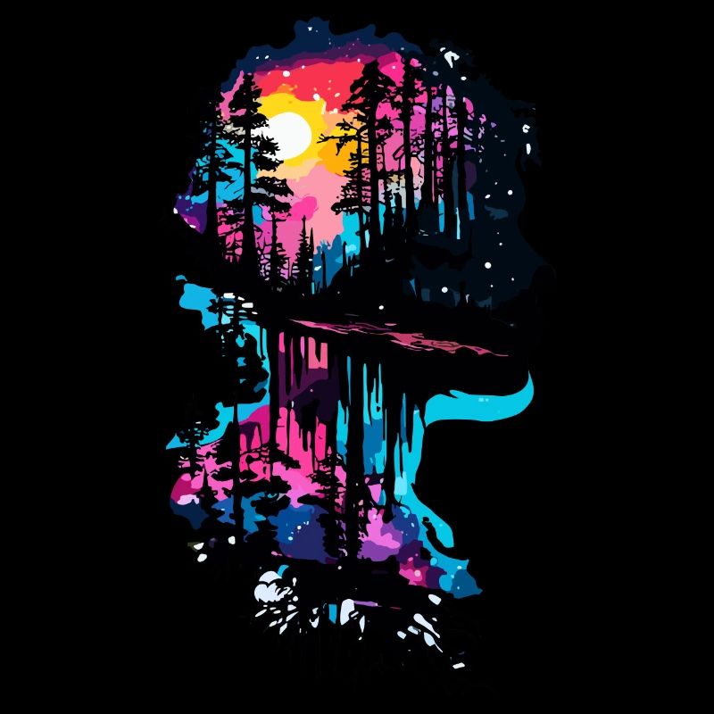 Silhouette / Forest / Portrait / Trees / Person