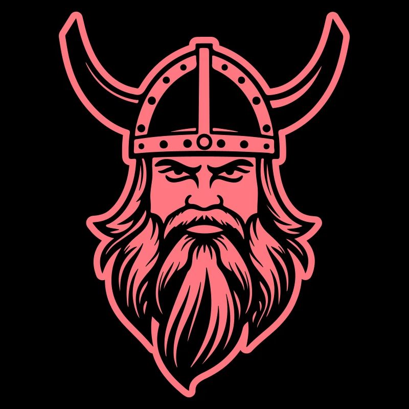 Wikinger Kopf Krieger Valhalla Odin