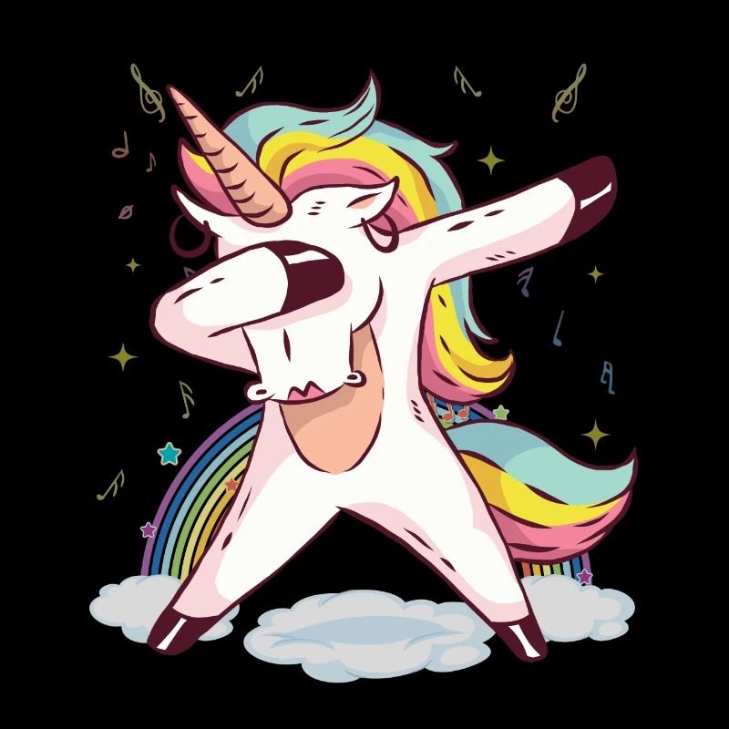 Dabbing einhorin geburstag geschenkidee