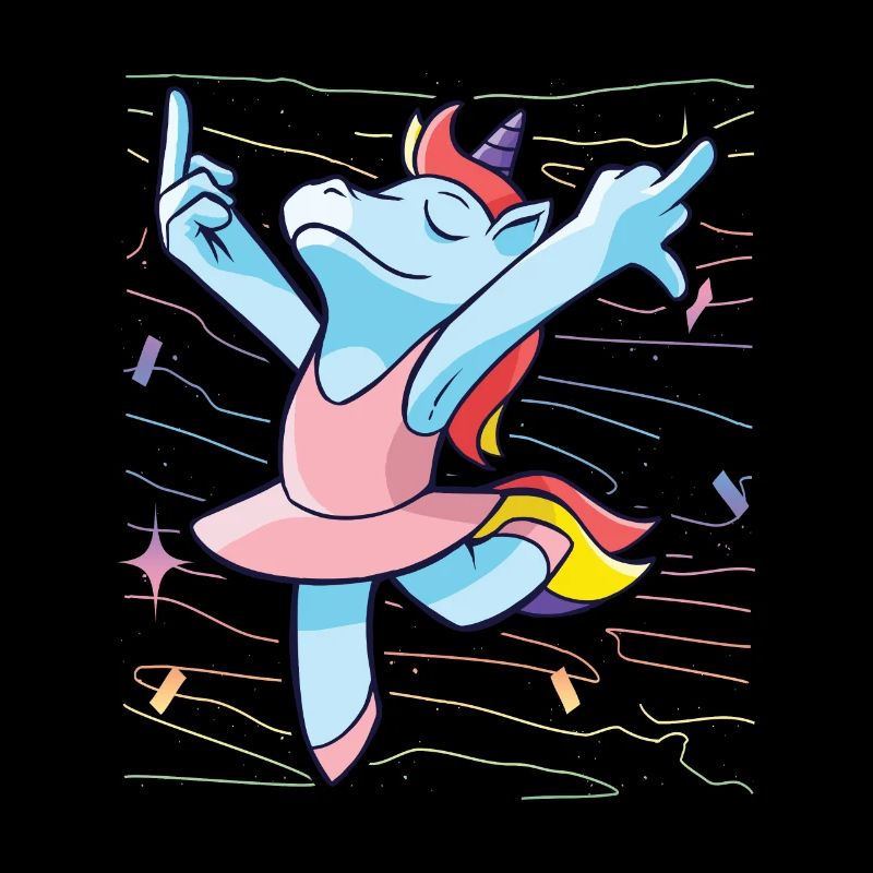 Unicorn middle finger funny gift idea