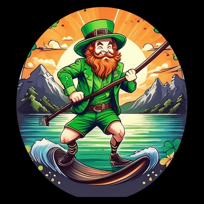 St. Patrick's Day Kleeblatt Stand Up Paddle SUP