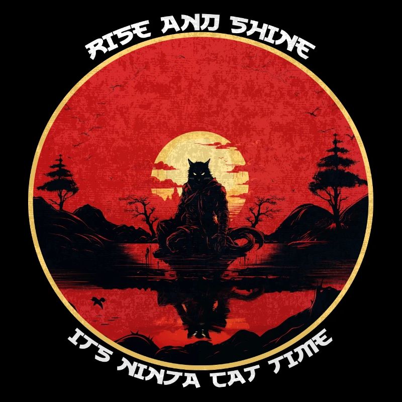 Ninja Chat Noir Rétro