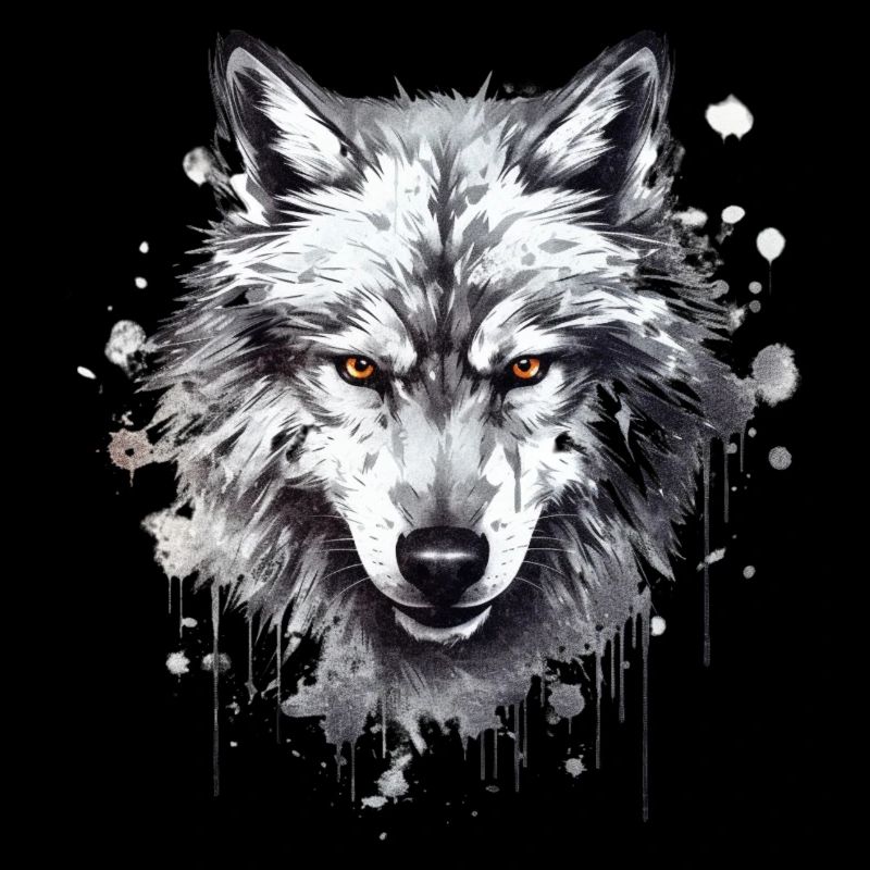 Wolf Kopf Nordisch 2