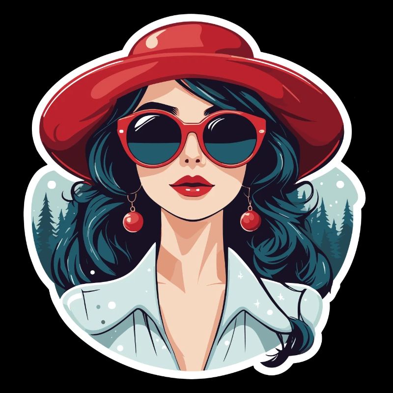 Mädchen Weihnachten Illustration