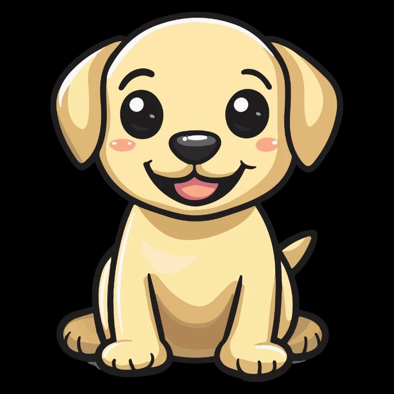 Labrador chien bande dessinée bébé