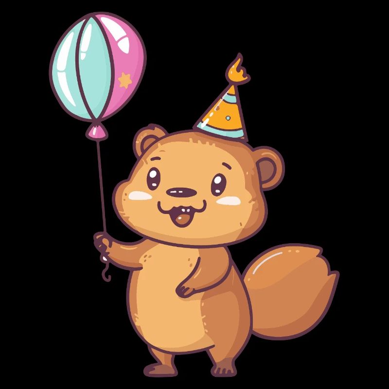 Bébé d’anniversaire de castor