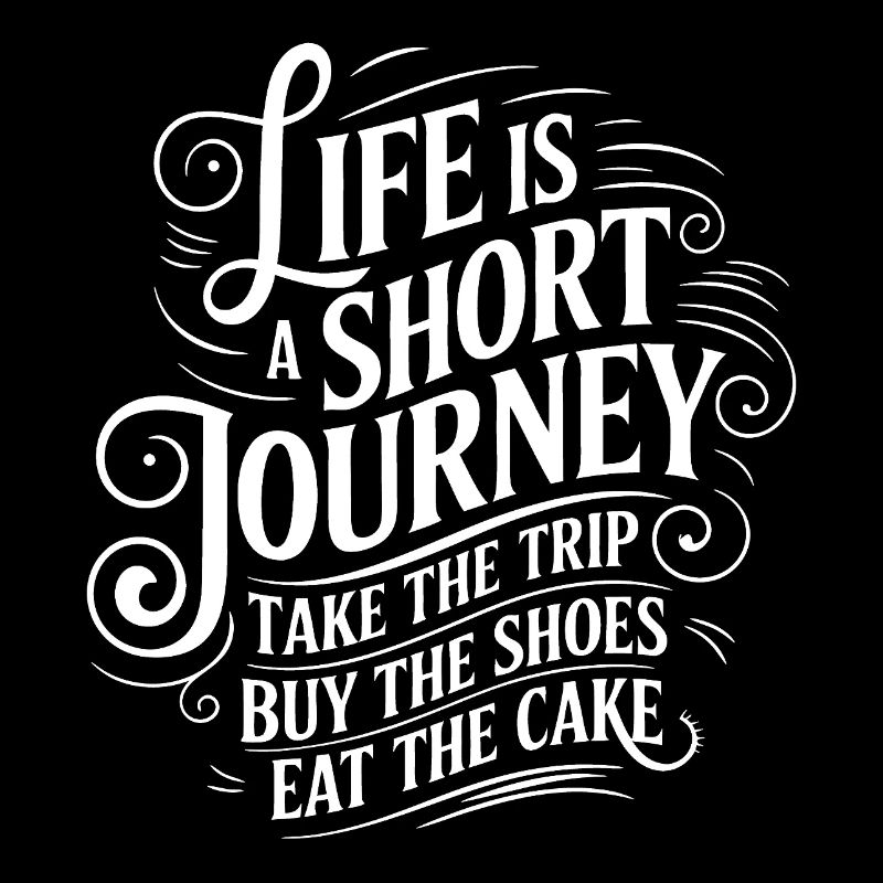 Das Leben ist eine kurze Reise - nutze die Zeit