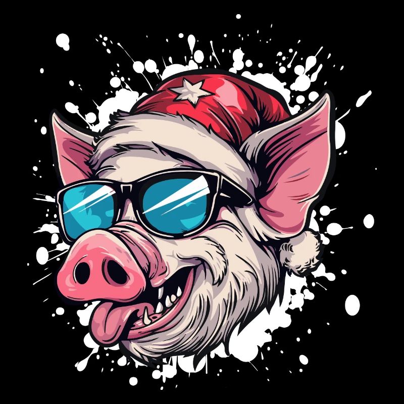 Cochon Noël Drôle