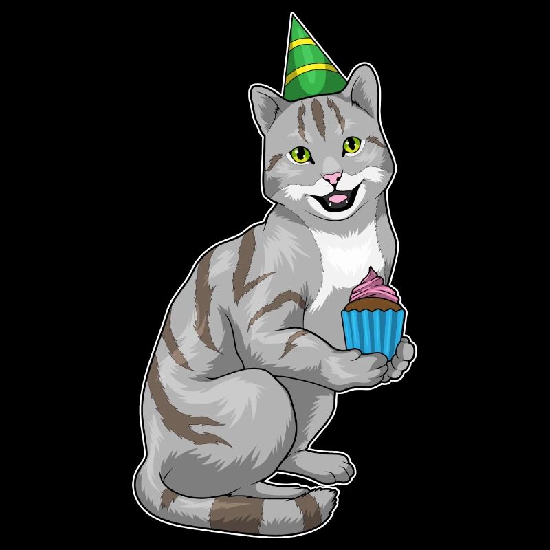 Katze Geburtstag Cupcake