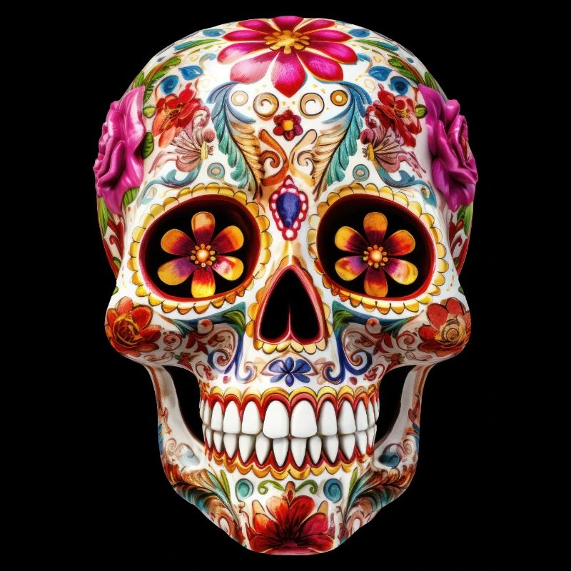 Mexican Skull Dia de los Muertos