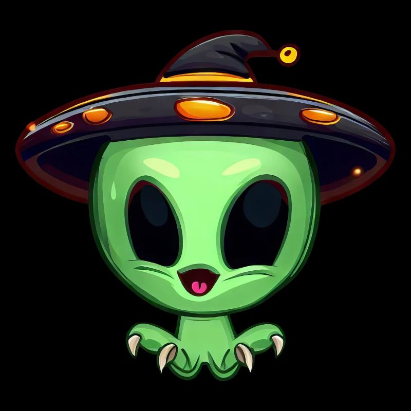 L’extraterrestre vert célèbre Halloween