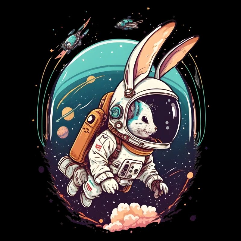 Rabbit in space