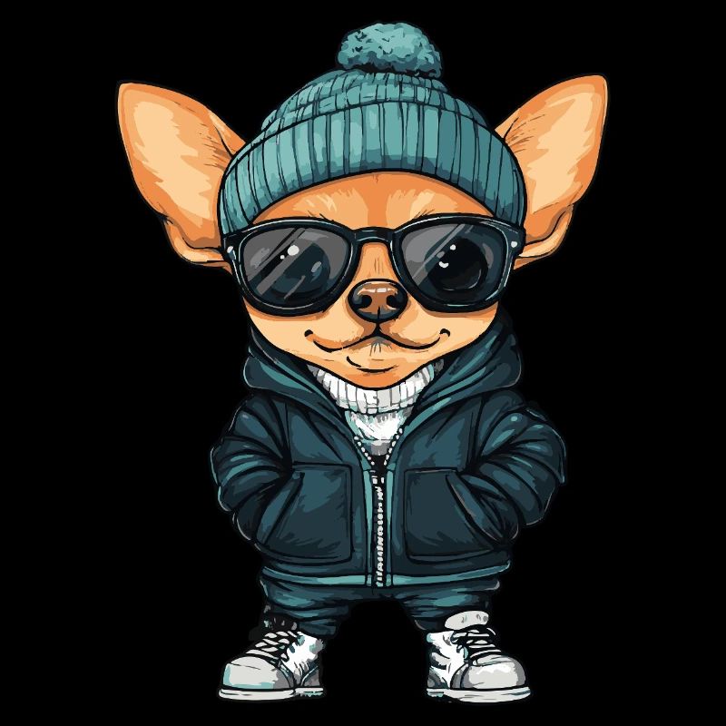 Chihuahua Dog Cool Comic