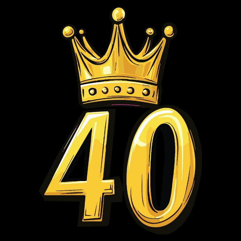 40 Zahl Krone