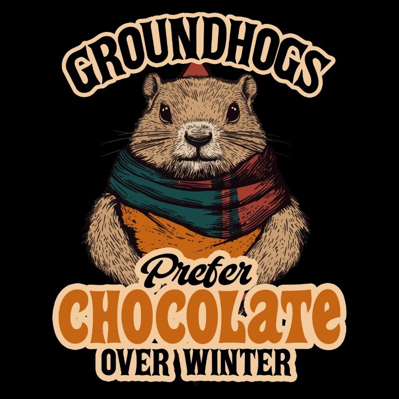 Groundhogs Prefer Chocolate Over Winter Tee