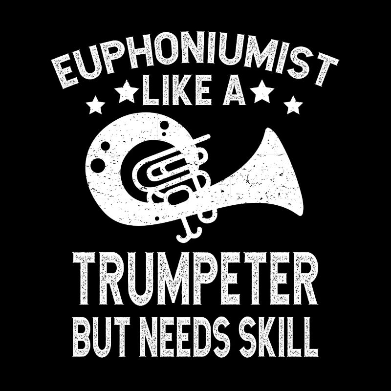 Bariton Player Trumpeter Needs Skill Euphonium