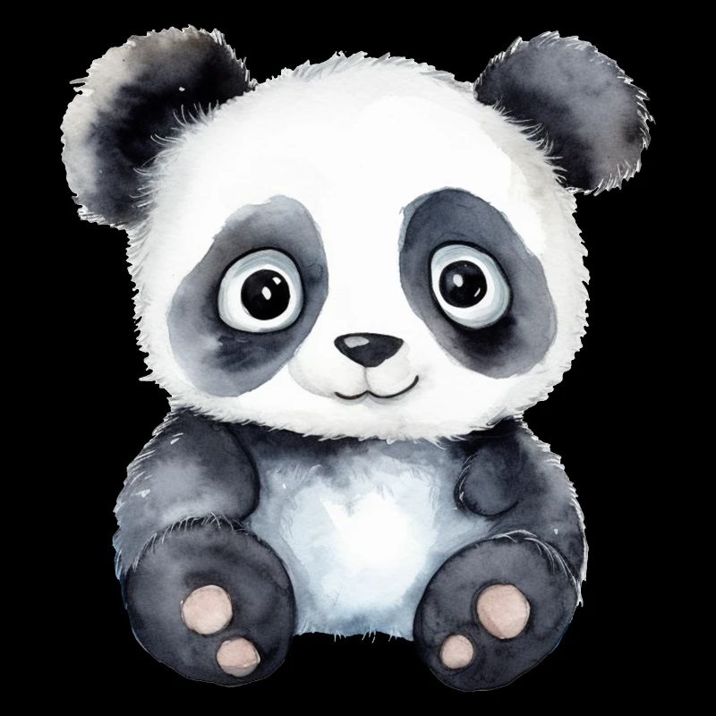 Illustration de zoo à l’aquarelle de panda