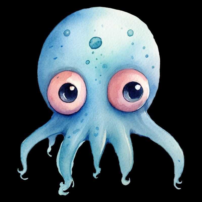 Pieuvre Aquarelles