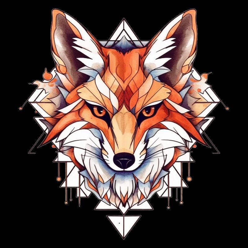 Fox Neo Dessin de tatouage traditionnel