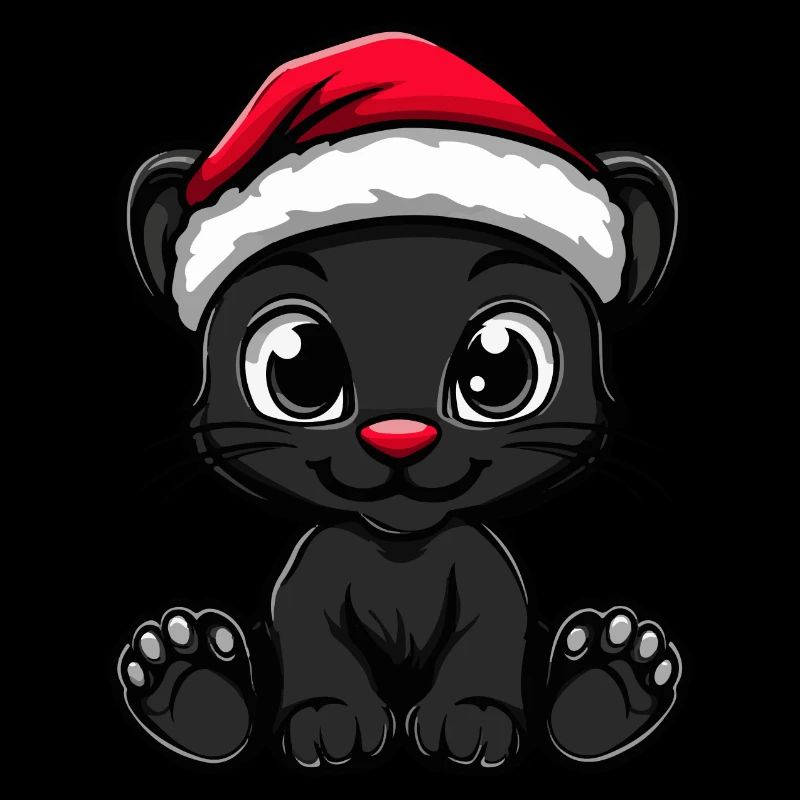 Panthère Noël mignon