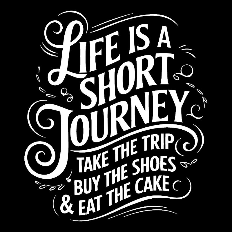 Das Leben ist eine kurze Reise - nutze die Zeit