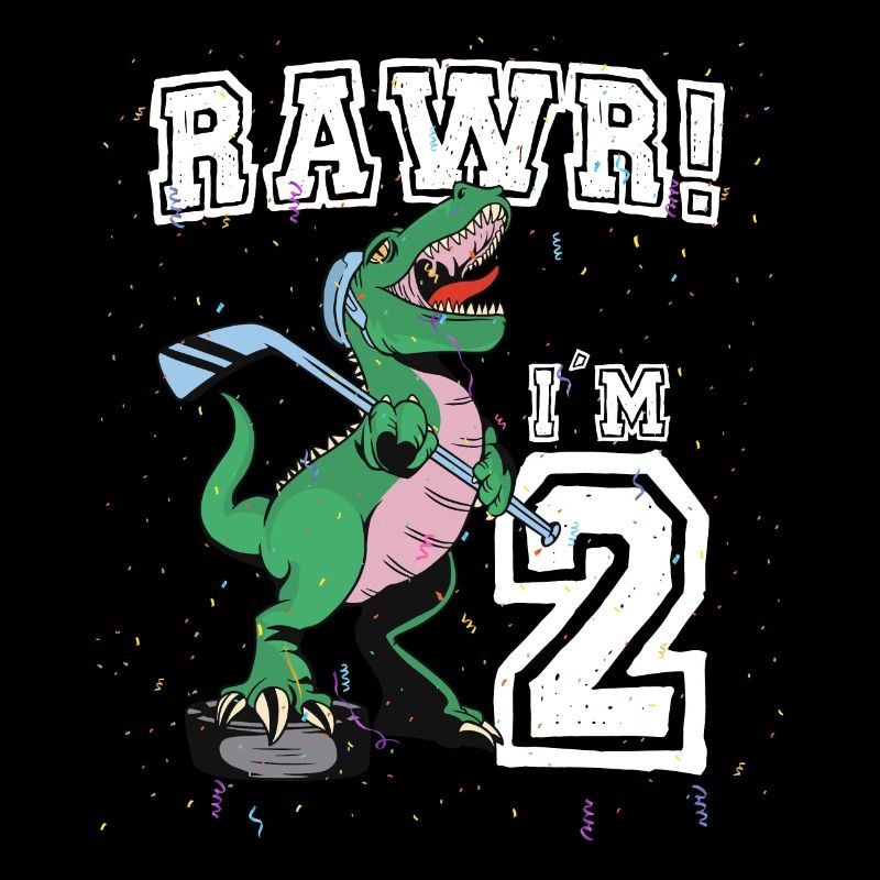 Rawr I'm 2 2. Geburtstagsparty T Rex Dinosaurier
