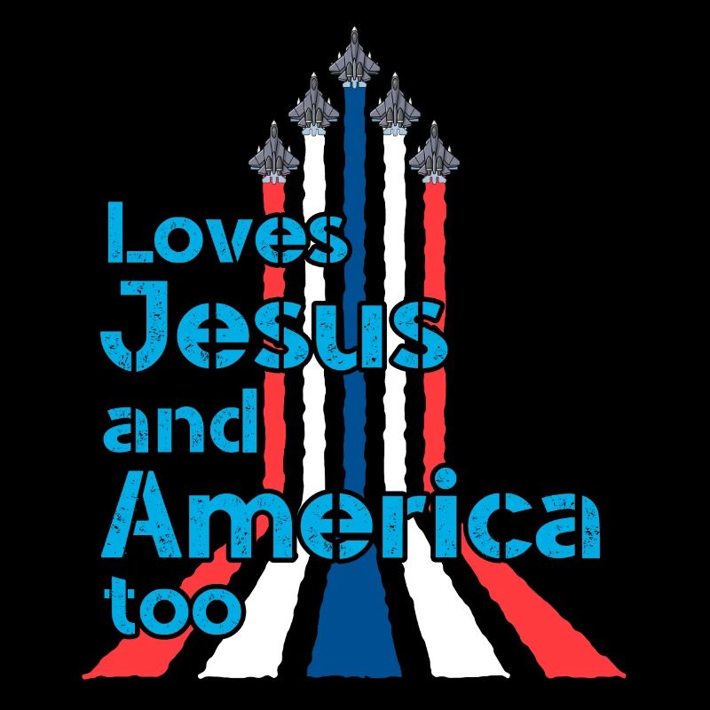 Liebt Jesus und Amerika auch für Pilot oder Flugzeug