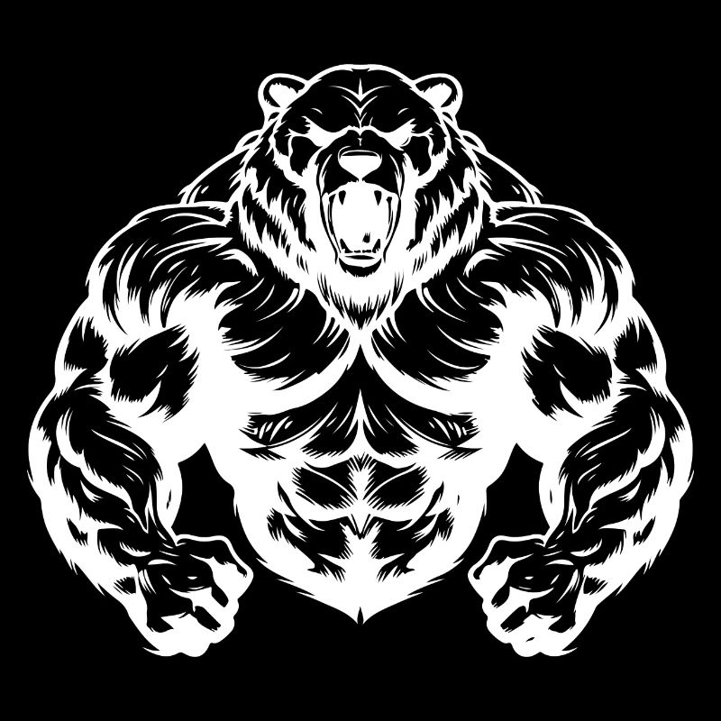 Bear Grizzly Muscles Workout Gym