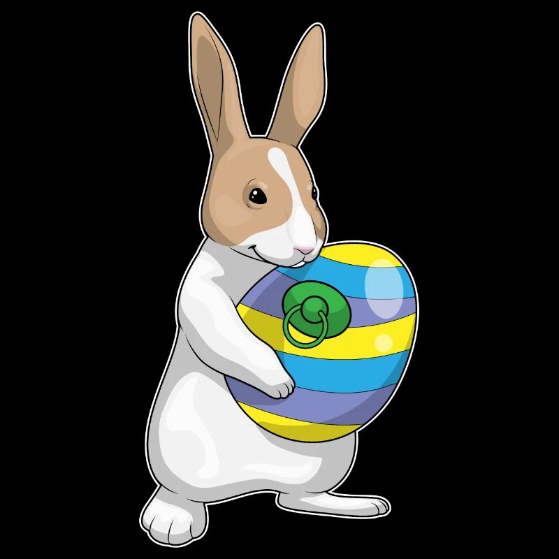 Lapin Pâques Oeuf de Pâques Sucette