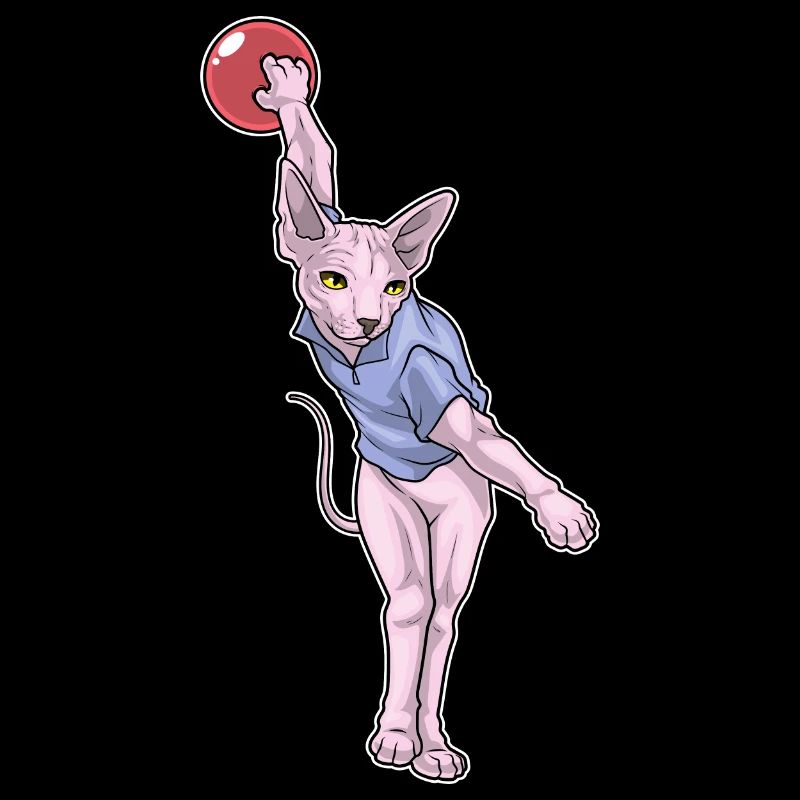 Sphynx Katze Bowling Bowlingkugel