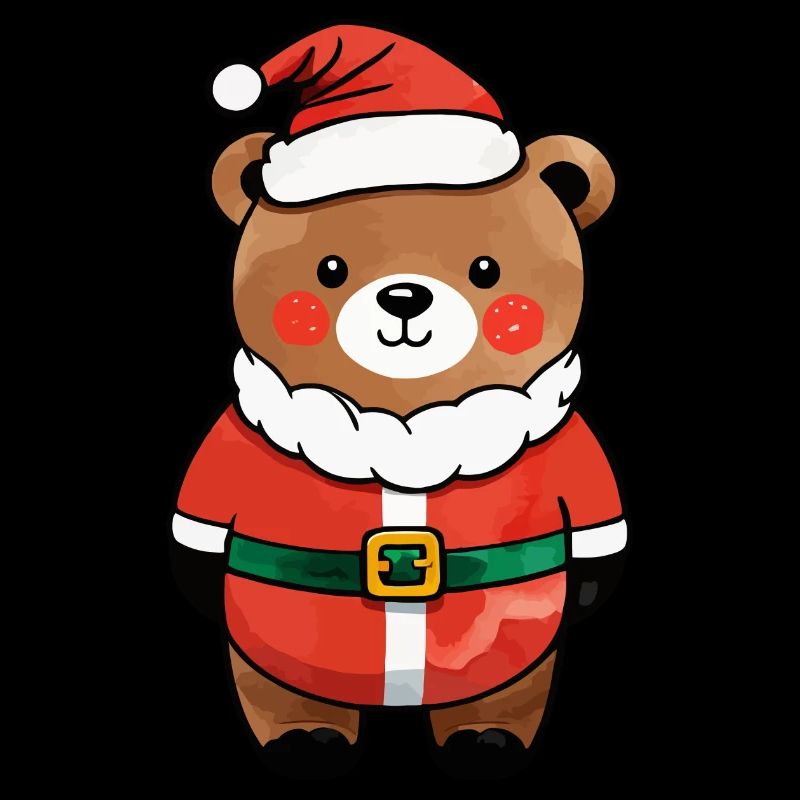 Bear Christmas Drawing