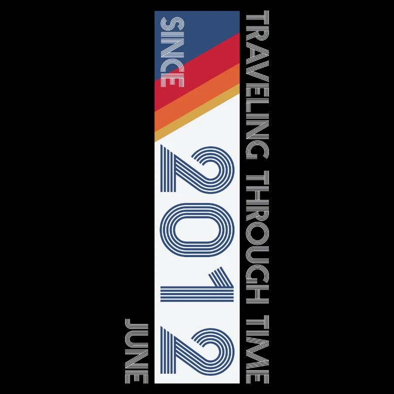 Funny Zeitreise Geburtstags Design Juni 2012