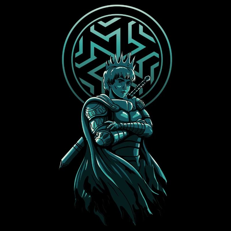 Guerrier de table : Amateur de corbeaux avec épée - Unique