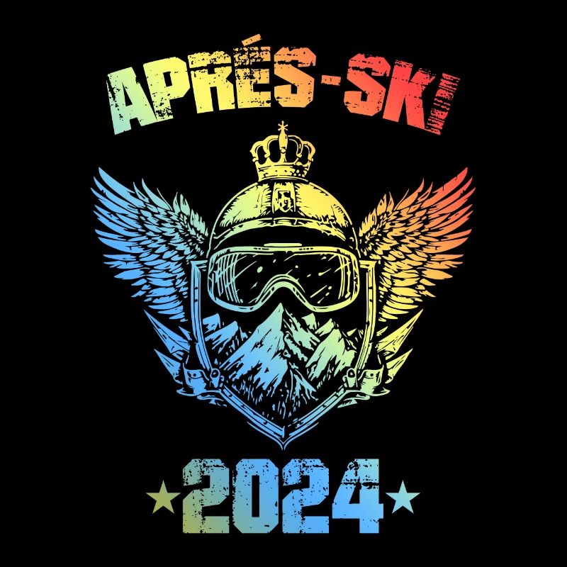 Masque de ski coloré après-ski 2024