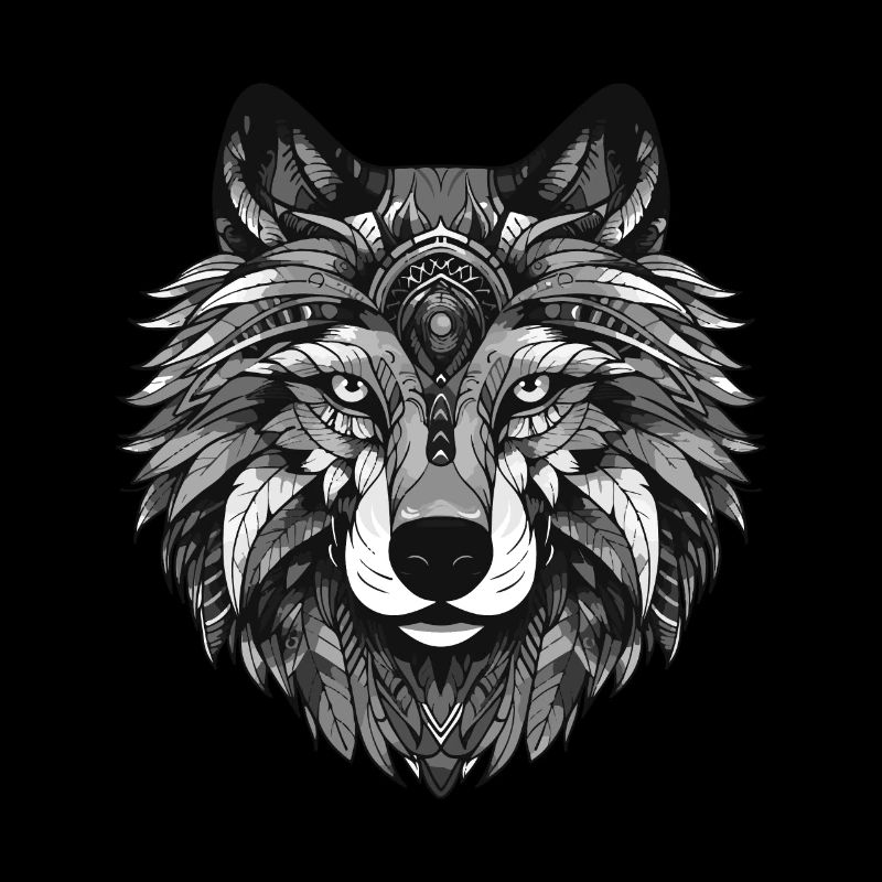 Wolf Portrait Head Animal