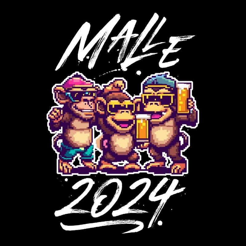 Malle 2024 Affe Bier Party Mallorca