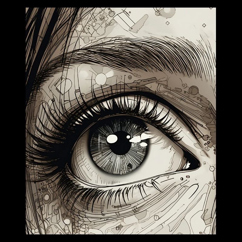 Close Up Human Eye Design