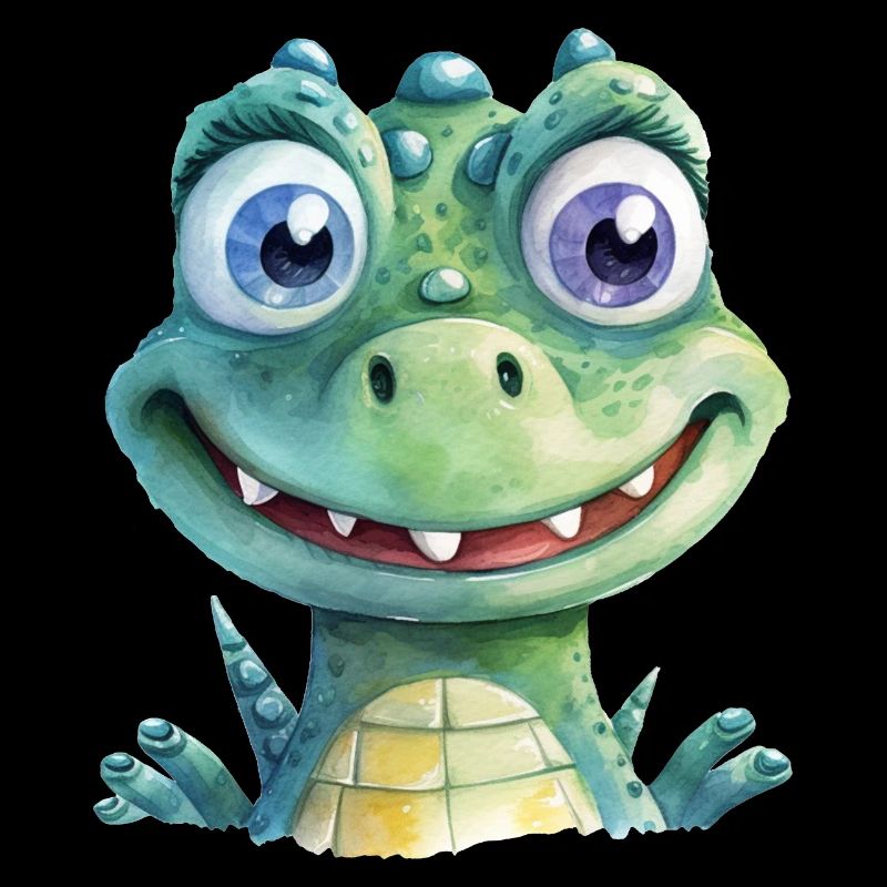 Krokodil Wasserfarben