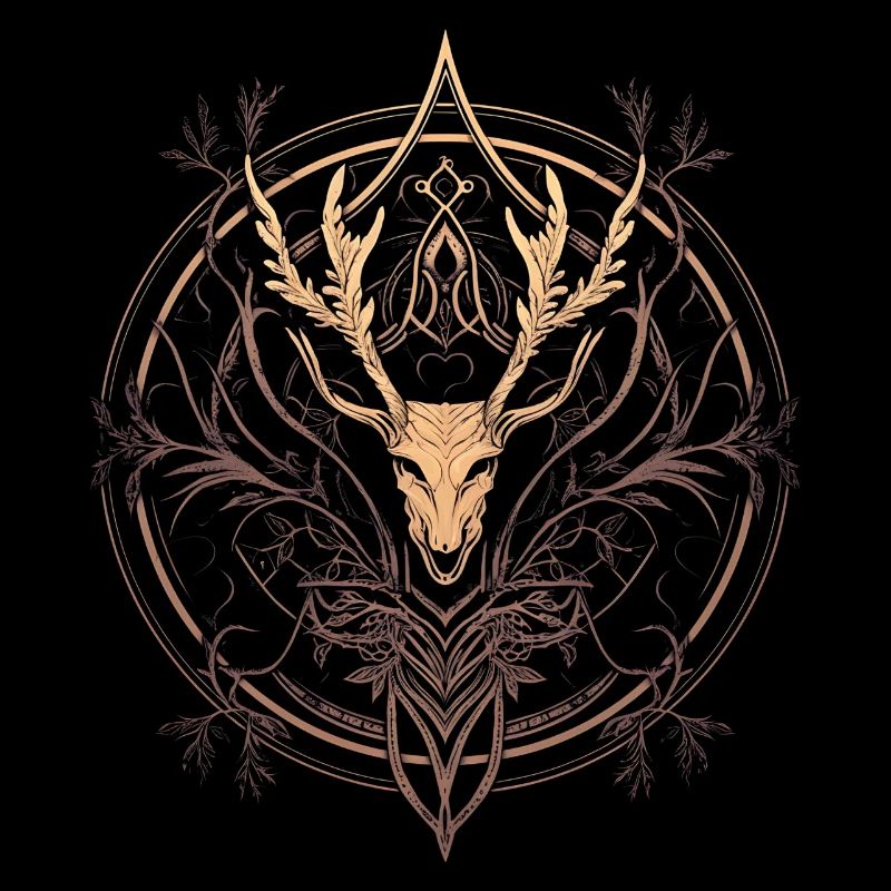 Dark Forces, Scary Skull, Gothic, Nordic