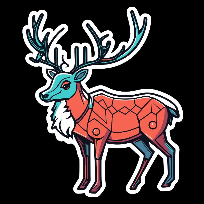 Illustration de Noël de renne