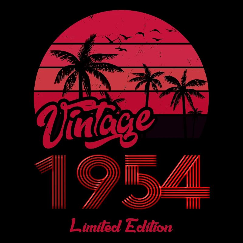 Vintage Year 1954 Limited Edition Red