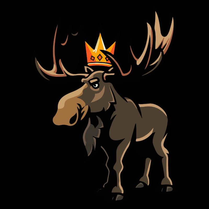 Couronne de bande dessinée d’orignal