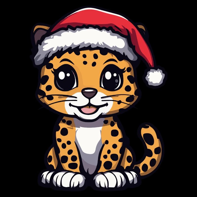 Leopard Weihnachten Niedlich