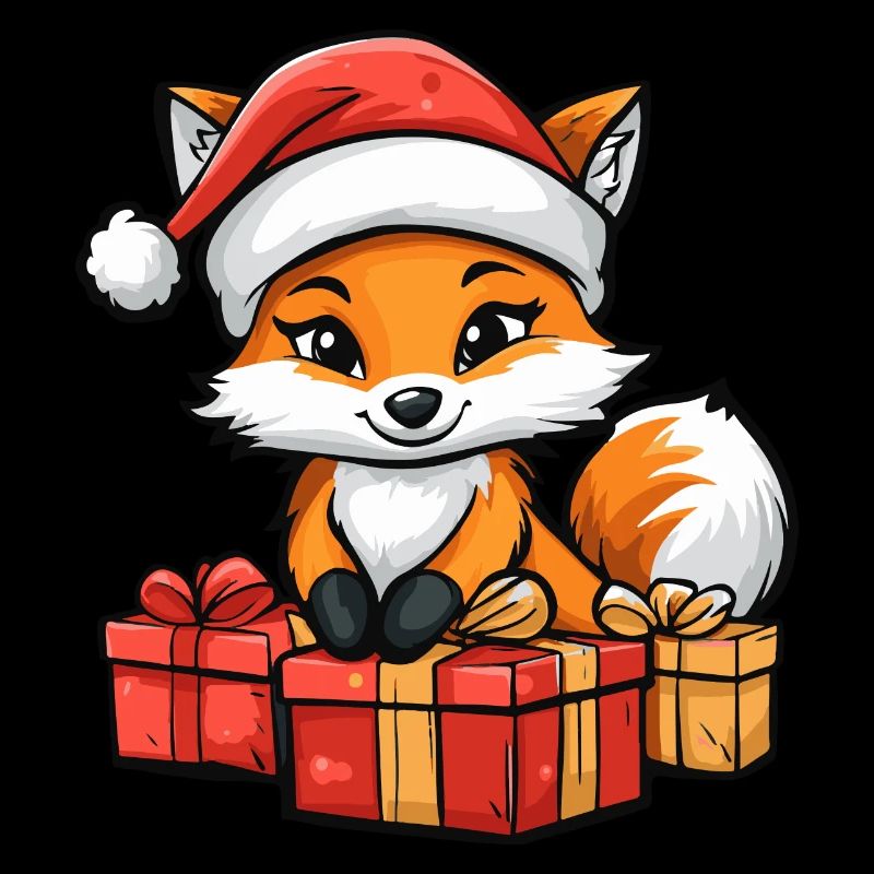 Fuchs Weihnachten Comic Geschenke